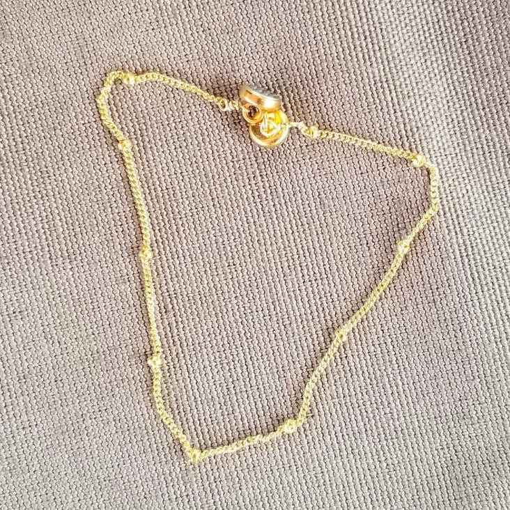 Long Gold Tiny Beaded Bracelet