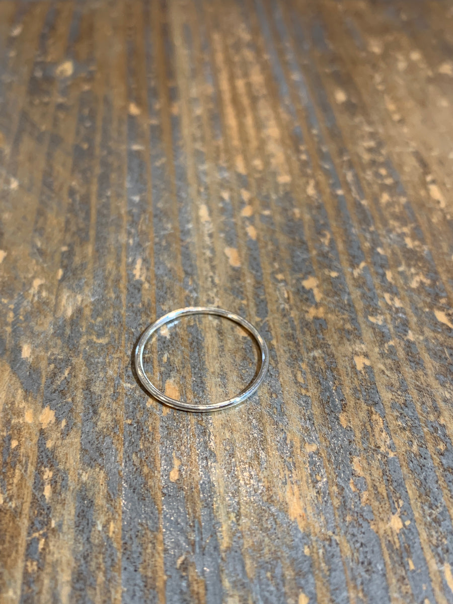 Simple Band Ring Silver Size 8