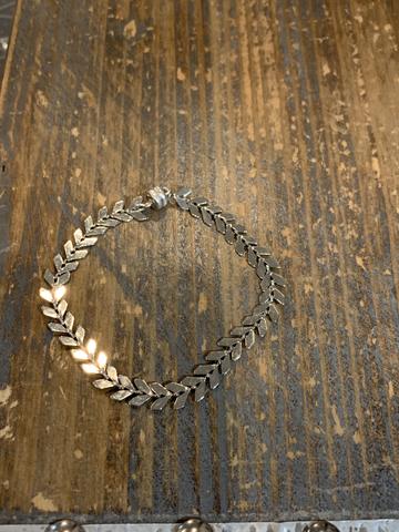 Long Silver Ivy Bracelets