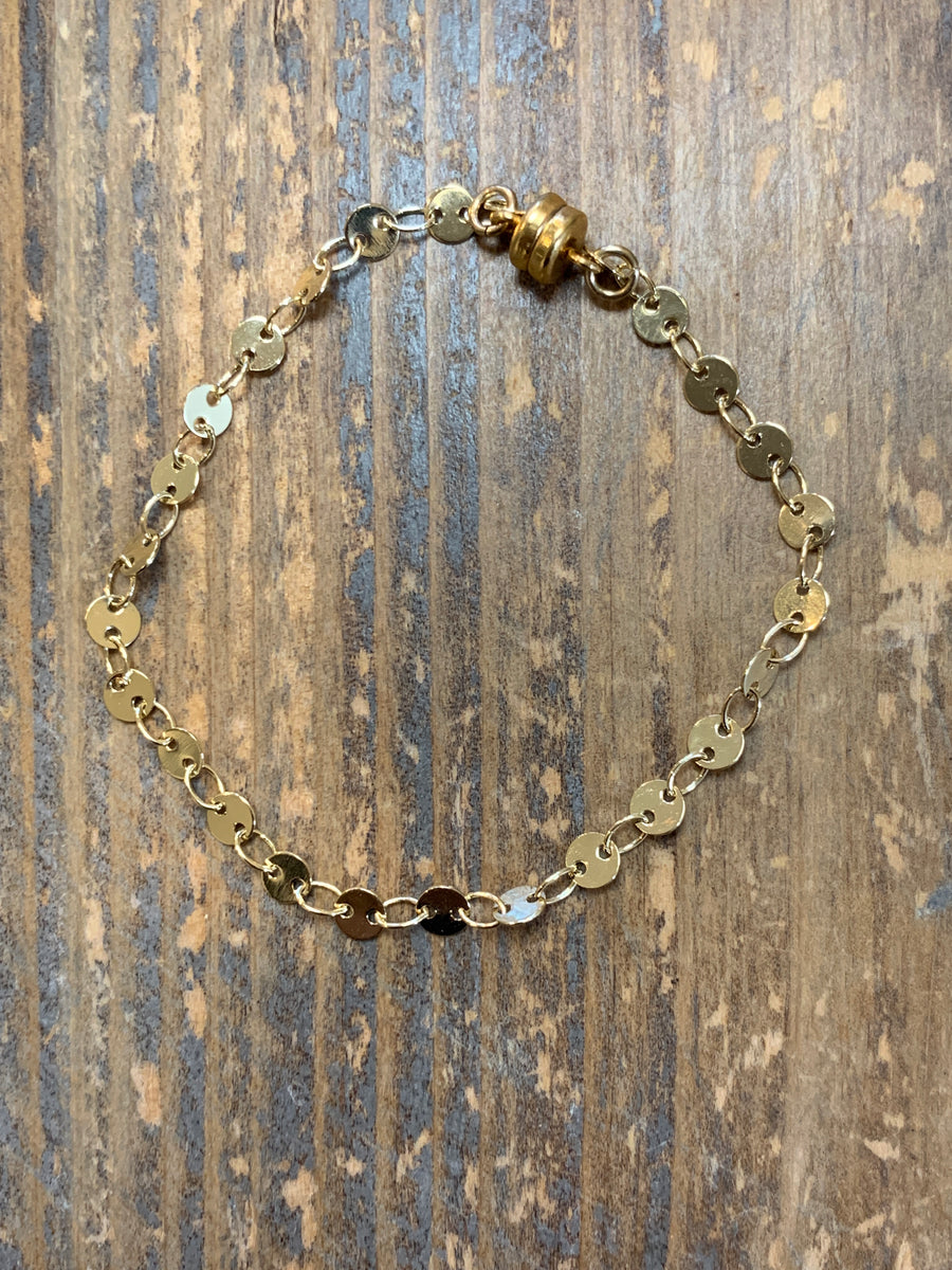 Gold Layered Disc Bracelets