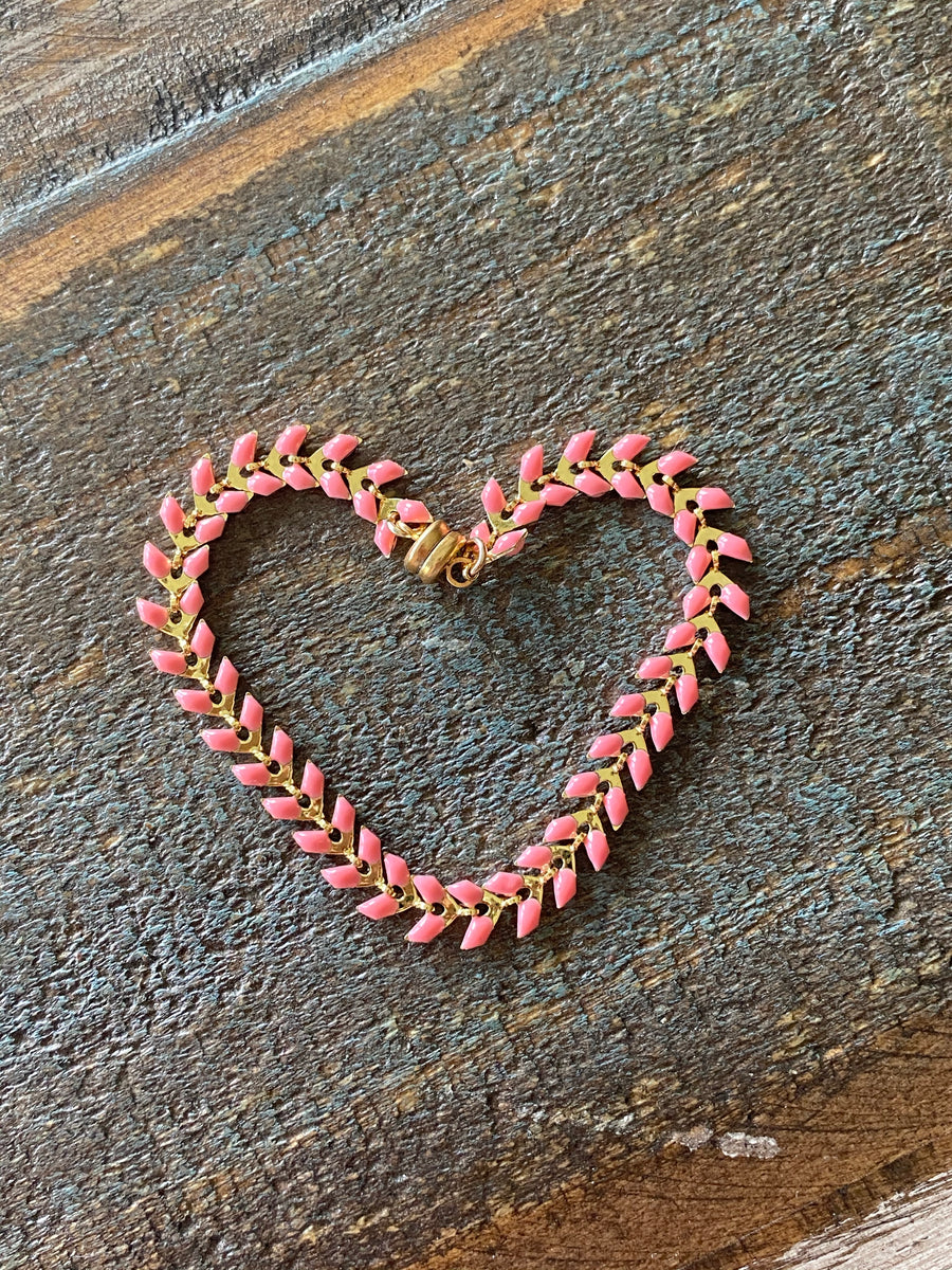 Light Pink Gold Ivy Bracelet