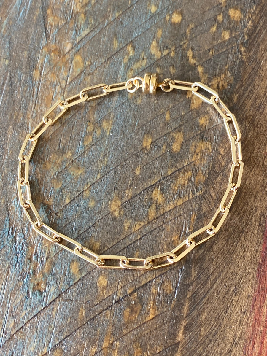 trendy gold link bracelet for women rose burkhardt online jewelry store