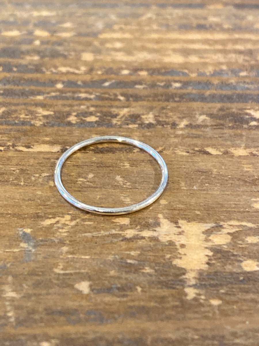 Simple Band Ring Silver Size 6
