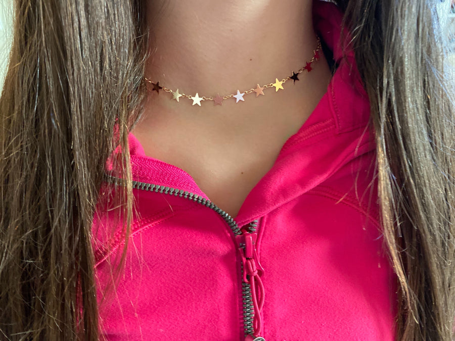 Gold Star Choker – Rose Burkhardt Jewelry - Main Image
