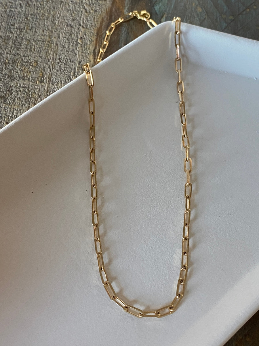 chunky gold link bracelet for women