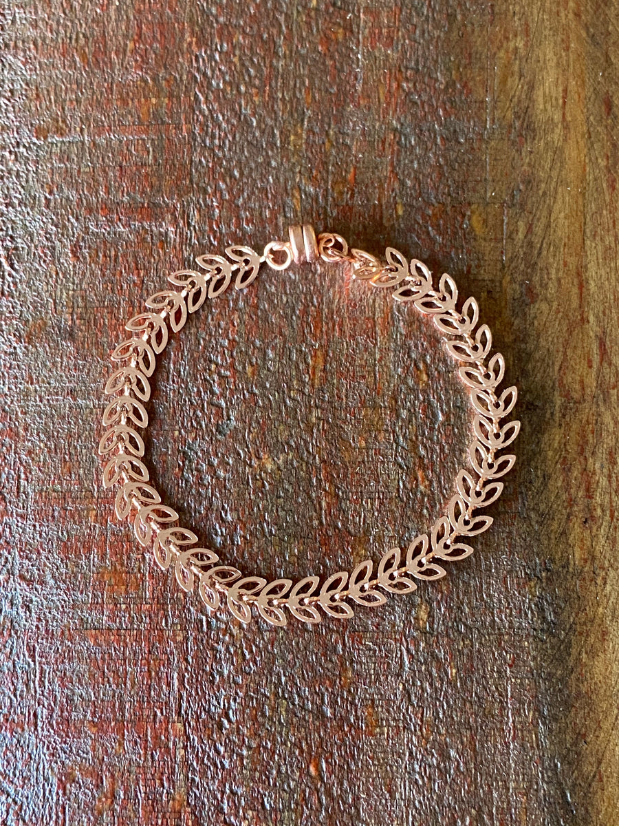 Rose Gold open ivy bracelet