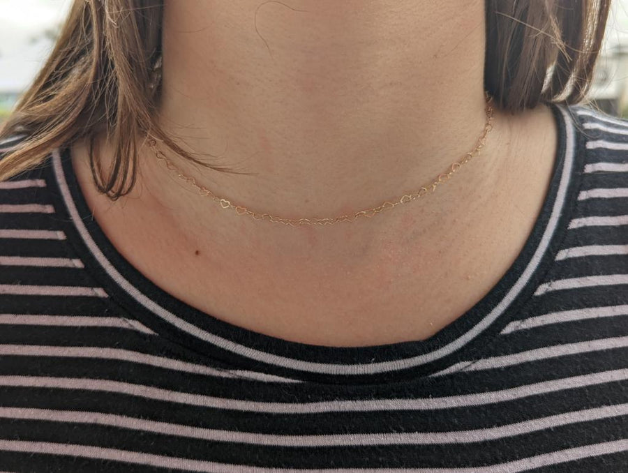 gold choker necklaces